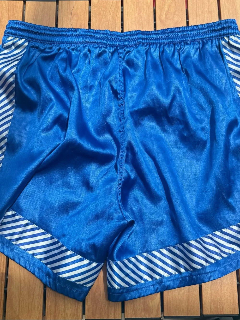 VINTAGE 90s XARA BLUE MENS SOCCER SHORTS XL